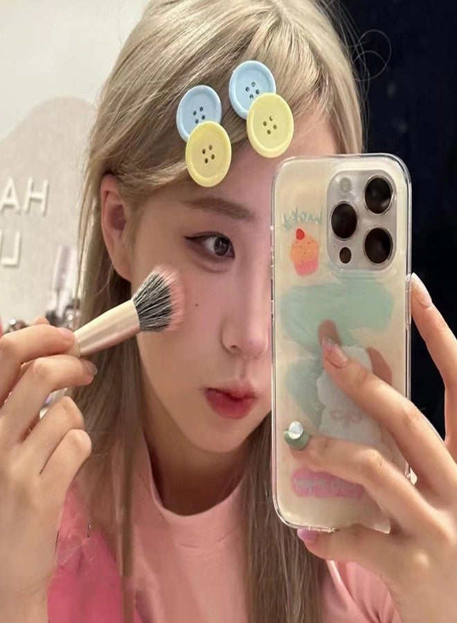 RDTGHY 2PCS Candy Color Hair Clip Acrylic Button Hairpin Cute Design Smooth Edge For Women Girls Daily Wear Party Gift - Image 3